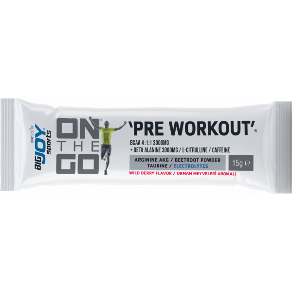 On The Go Pre Workout Sports Drink 15 Gr Orman Meyveli 1 Adet